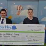 Charity-Golf-Day-DGM-with-cheque-at-Alder-Hey-1024x681