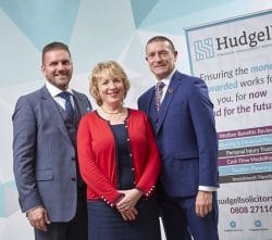 Mark Holt Managing Director of Frenkel Topping Limited Hudgell Solicitors Chief Executive Amanda Stevens and Richard Fraser CEO of Frenkel Topping Group