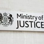 Ministry of Justice sign
