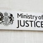 Ministry of Justice sign
