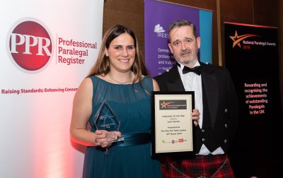 NPA 2019 Winner Leah Caprani - Best Paralegal of the Year