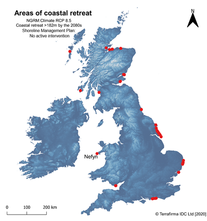 Terrafirma coastal erosion