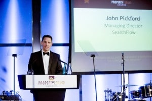 Searchflow managing director John Pickford welcomes guests
