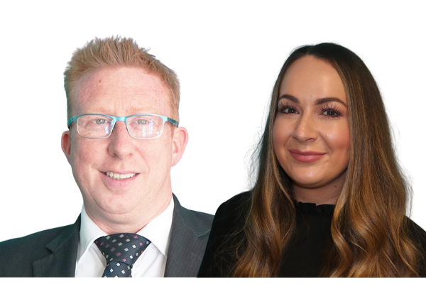 Sam McFadyen and Jessica Gower of Hudgell Solicitors