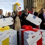 Shadow Justice and Health teams launch the #FeedingFatCats campaign in Westminster