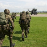 British Army Exercise with helicopters