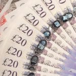 Twenty pound notes