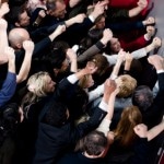 angry crowd