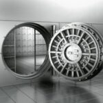 Open bank vault