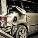 car crash - bashed car