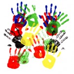 Handprints multicolor
