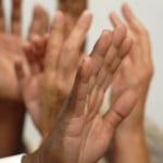 Multitude of hands