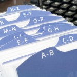 Index file with keyboard