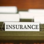 A blank file in a filing cabinet