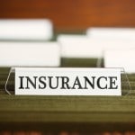 A blank file in a filing cabinet