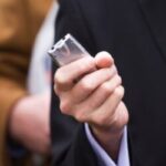 Journalist Records a Statement
