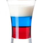 Shot cocktail collection: Russian Flag