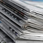 newspaper stack
