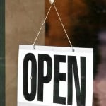 open sign