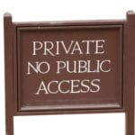 private sign