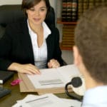 woman advising client